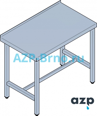 Нержавеющий рабочий стол SD 01 AZP Brno Чехия (фото, схема)